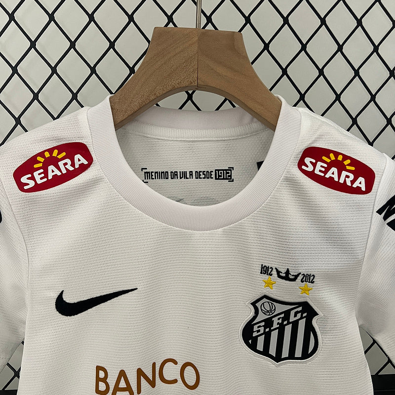 Conjunto Retrô Infantil Santos l 2010/11 - Modelo Torcedor