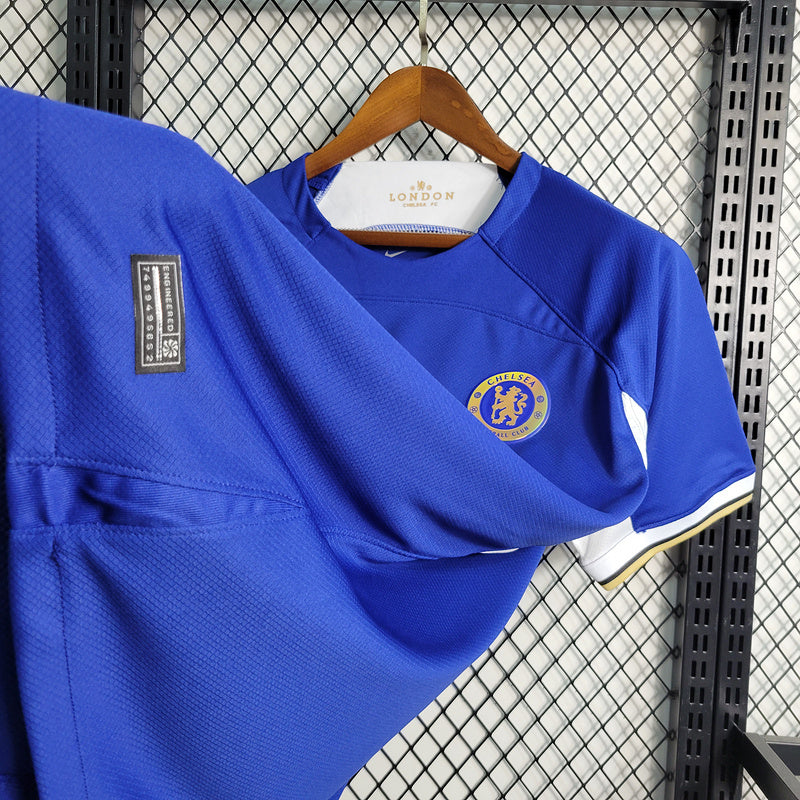 Camisa Chelsea l 2023/24 Azul - Modelo Torcedor