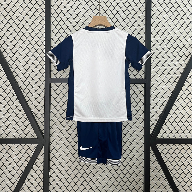 Conjunto Infantil Tottenham l 2024/25 Branco - Modelo Torcedor