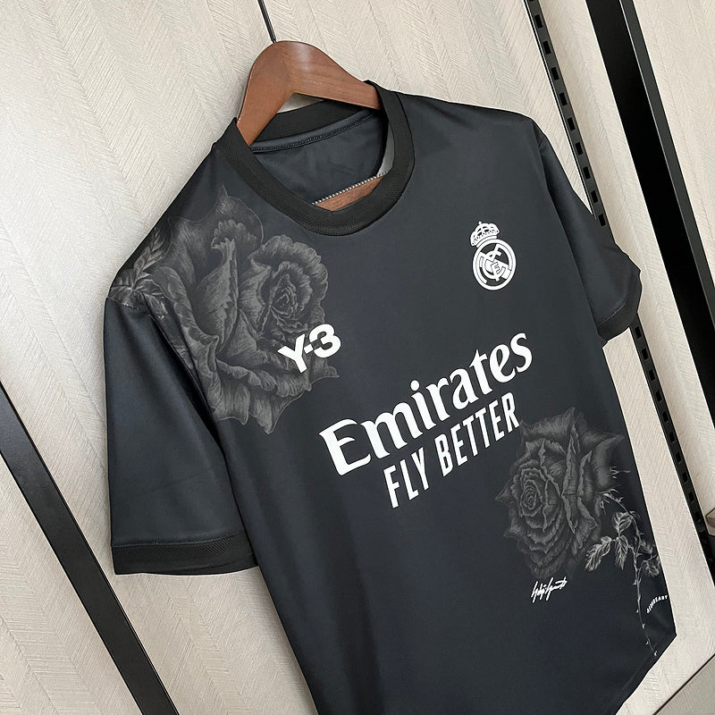 Camisa Real Madrid Goleiro Y-3 lV 2024/25 Preta - Modelo Torcedor