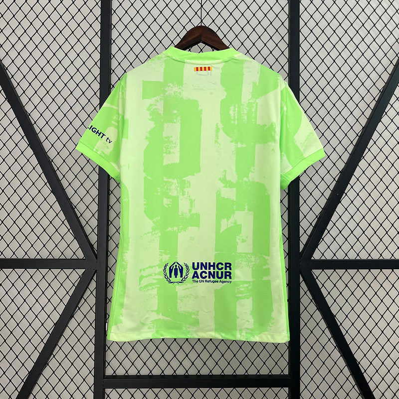 Camisa Barcelona lll 2024/25 Verde - Modelo Torcedor