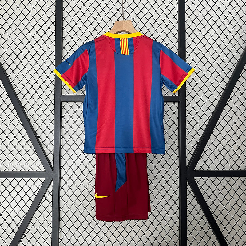 Conjunto Retrô Infantil Barcelona l 2010/11 - Modelo Torcedor