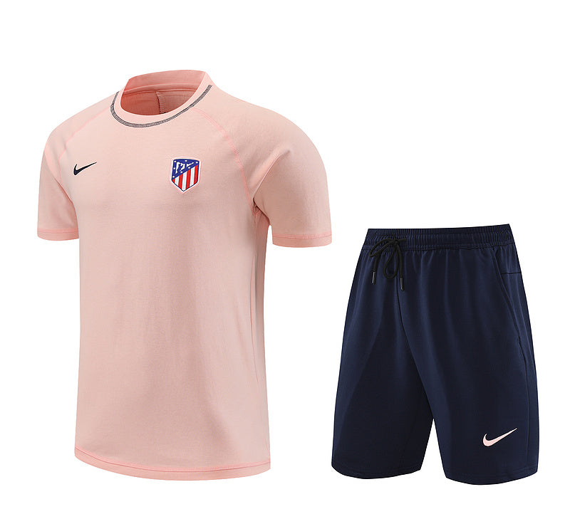 Conjunto Atlético de Madrid Treino 100% Algodão - Modelo Torcedor