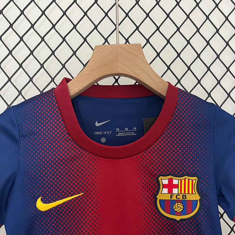 Conjunto Retrô Infantil Barcelona l 2012/13 - Modelo Torcedor