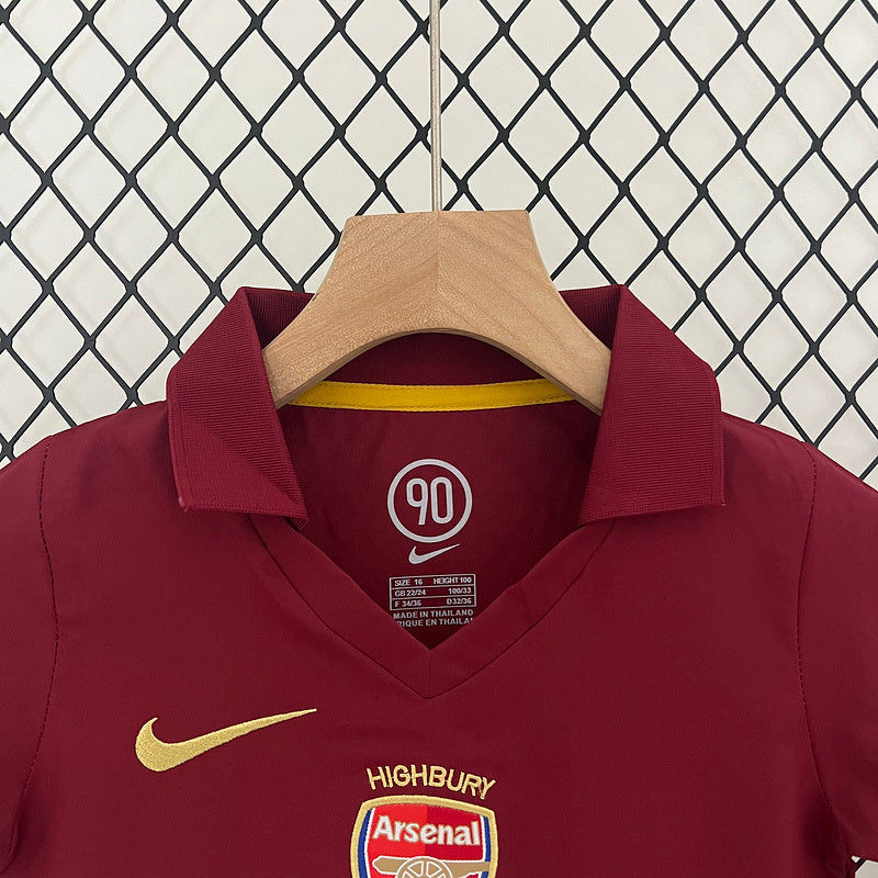 Conjunto Retrô Infantil Arsenal l 2005/06 - Modelo Torcedor