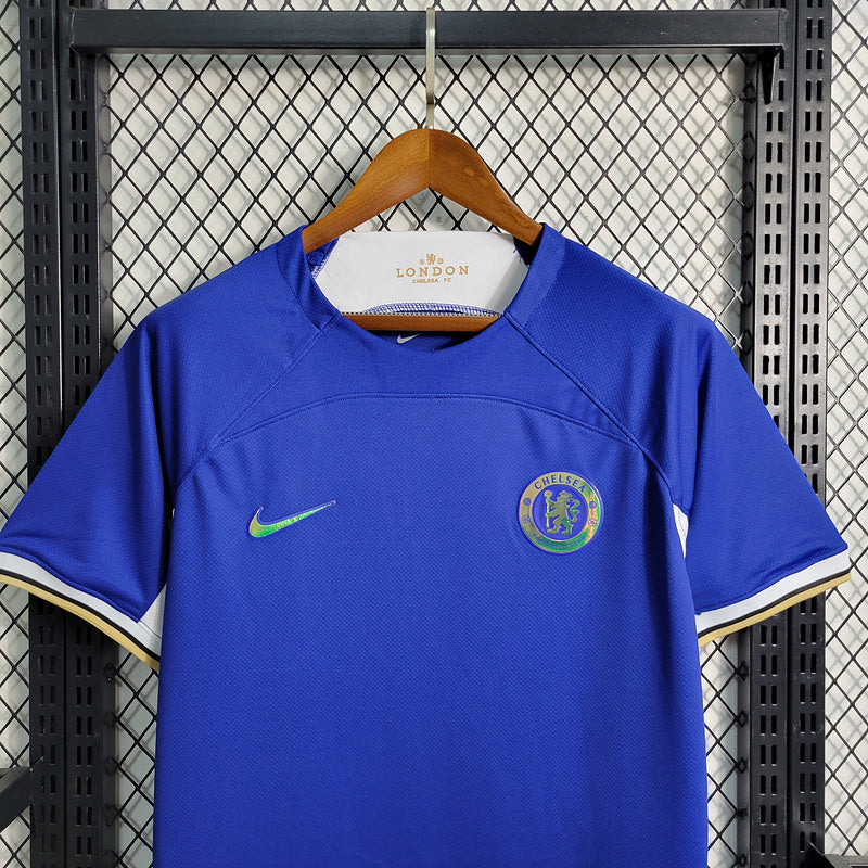 Camisa Chelsea l 2023/24 Azul - Modelo Torcedor