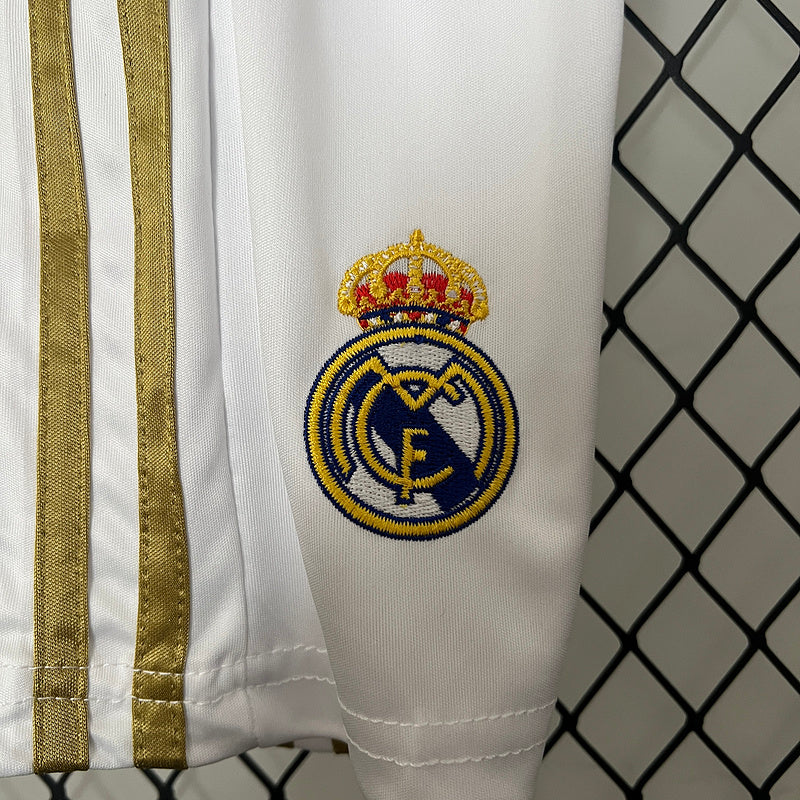 Conjunto Retrô Infantil Real Madrid l 2011/12 - Modelo Torcedor