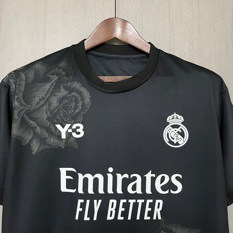 Camisa Real Madrid Goleiro Y-3 lV 2024/25 Preta - Modelo Torcedor