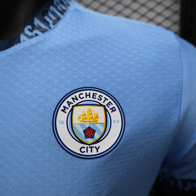 Camisa Manchester City l 2024/25 Azul - Modelo Jogador