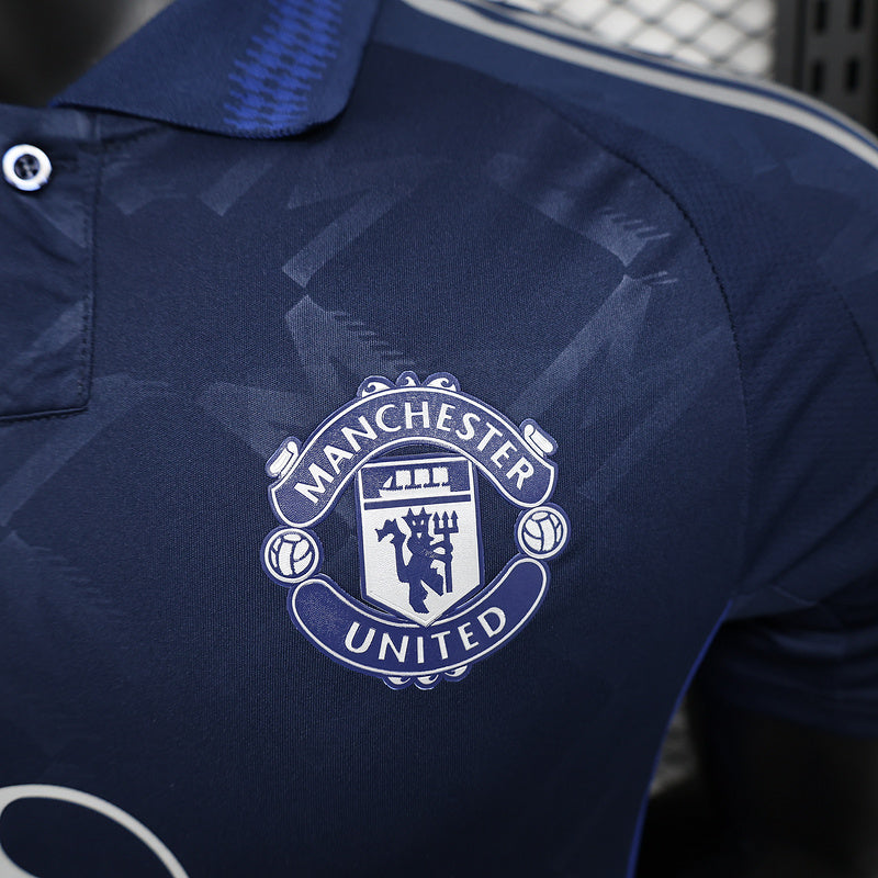 Camisa Manchester United ll 2024/25 Azul - Modelo Jogador