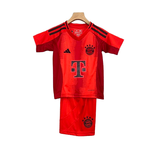 Conjunto Infantil Bayern de Munique l 2024/25 Vermelho - Modelo Torcedor