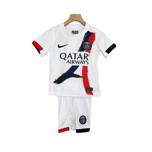 Conjunto Infantil PSG ll 2024/25 Branco - Modelo Torcedor