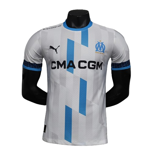 Camisa Olympique de Marseille l 2024/25 Branca - Modelo Jogador