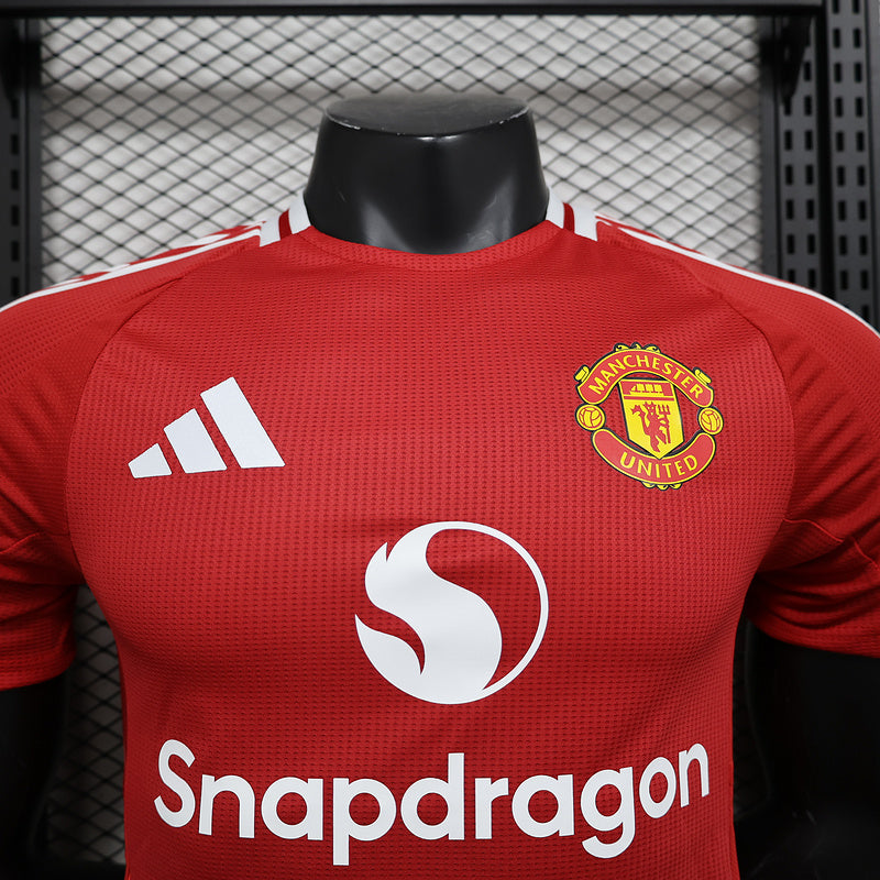 Camisa Manchester United l 2024/25 Vermelha - Modelo Jogador