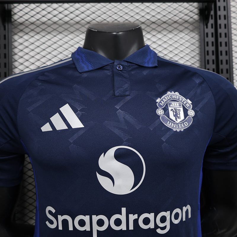 Camisa Manchester United ll 2024/25 Azul - Modelo Jogador