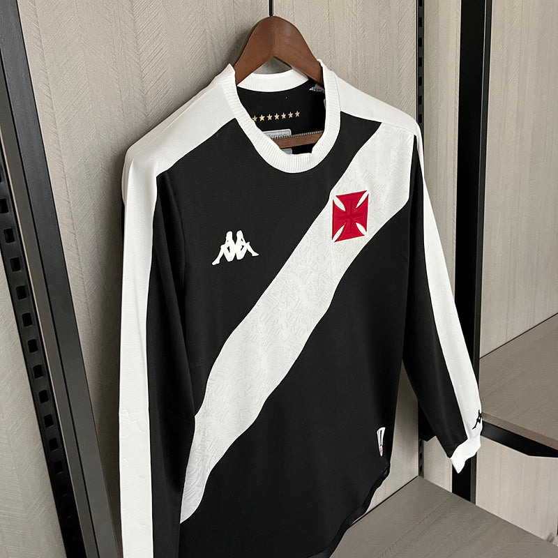 Camisa Manga Longa Vasco da Gama l 2024/25 Preta - Modelo Torcedor