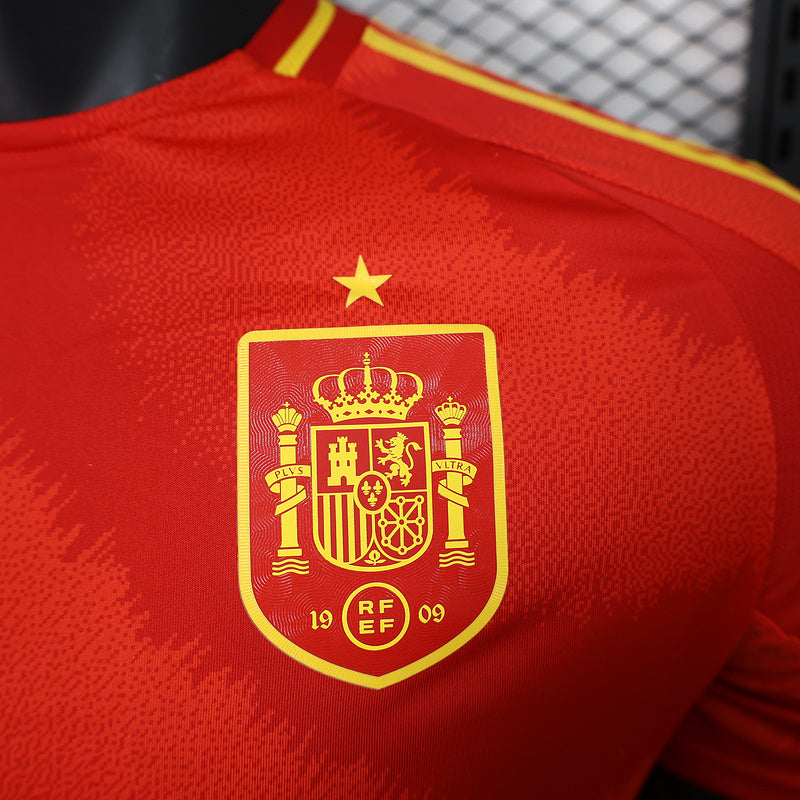 Camisa Seleção Espanha l 2024/25 Vermelha - Modelo Jogador