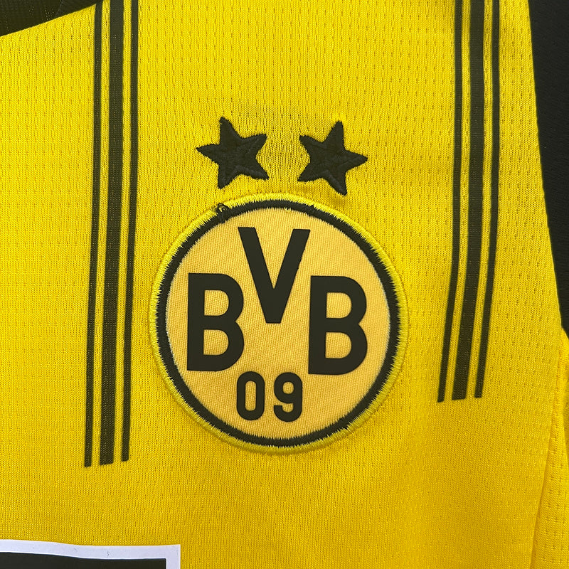 Conjunto Infantil Borussia Dortmund l 2024/25 Listrado - Modelo Torcedor