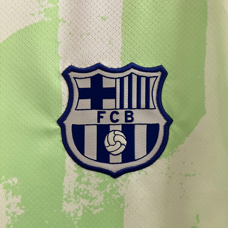 Camisa Barcelona lll 2024/25 Verde - Modelo Torcedor