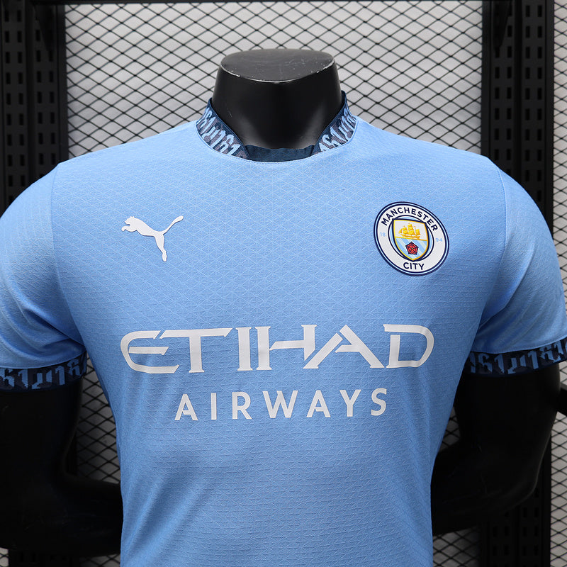 Camisa Manchester City l 2024/25 Azul - Modelo Jogador