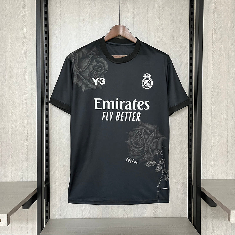 Camisa Real Madrid Goleiro Y-3 lV 2024/25 Preta - Modelo Torcedor