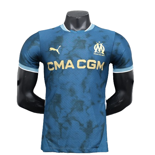 Camisa Olympique de Marseille ll 2024/25 Azul - Modelo Jogador