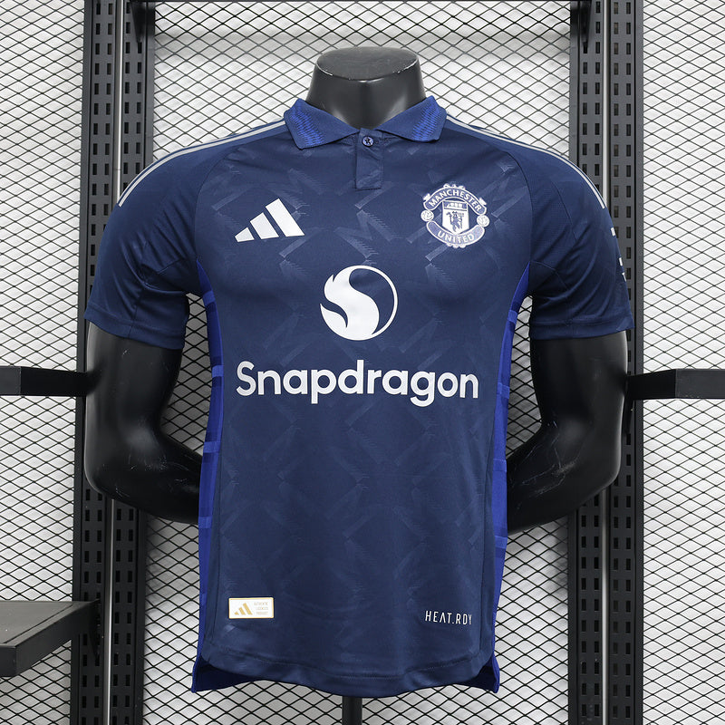 Camisa Manchester United ll 2024/25 Azul - Modelo Jogador