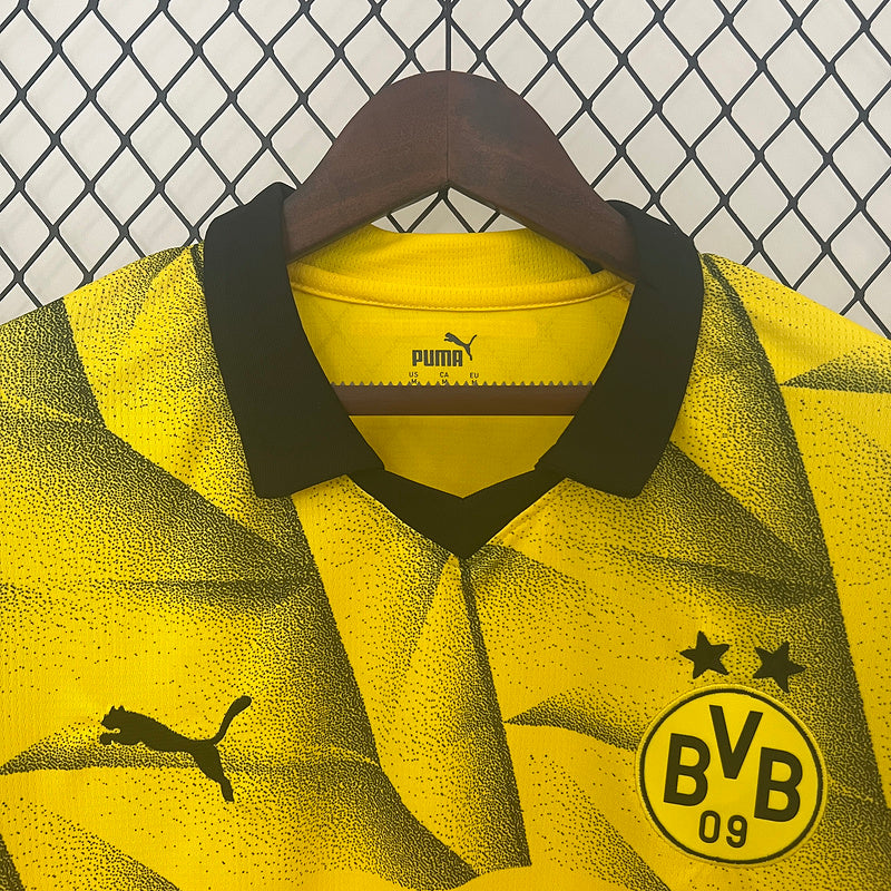 Camisa Borussia Dortmund lll 2023/24 Amarela e Preta - Modelo Torcedor