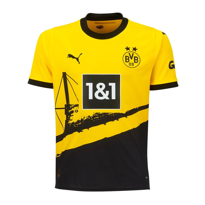 Camisa Borussia Dortmund l 2023/24 Amarela e Preta - Modelo Torcedor