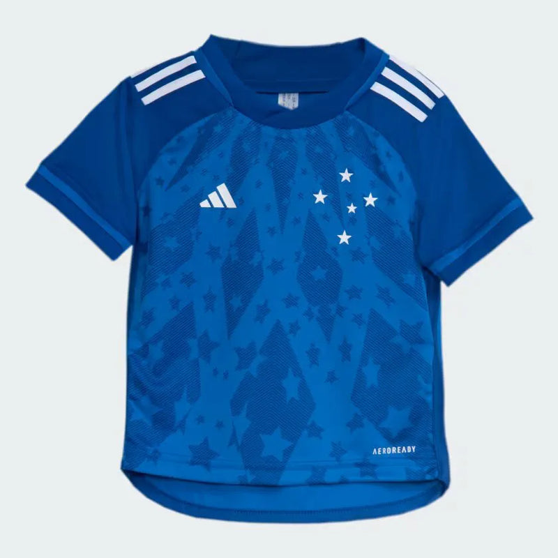 Conjunto Infantil Cruzeiro l 2024/25 Azul - Modelo Torcedor