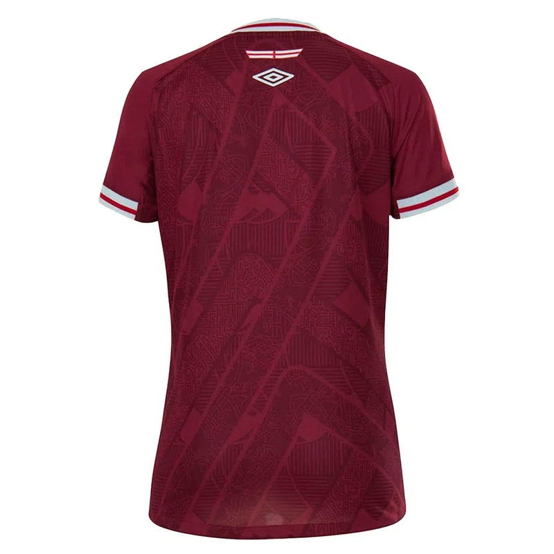 Camisa Feminina Fluminense lll 2022/23 Vinho - Modelo Baby Look