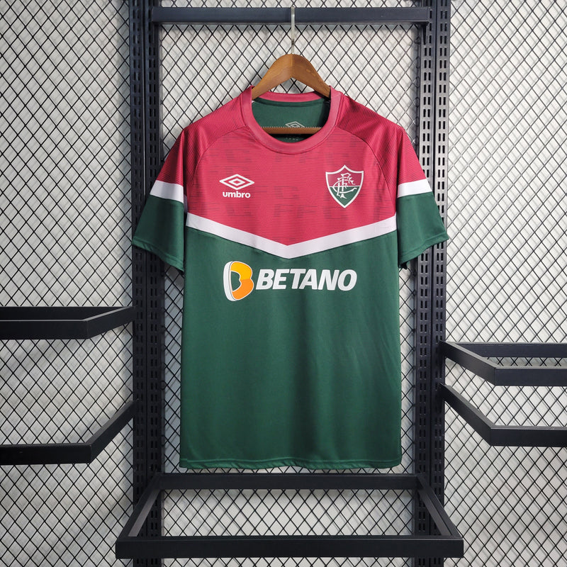 Camisa Fluminense Treino 2023/24 Verde - Modelo Torcedor