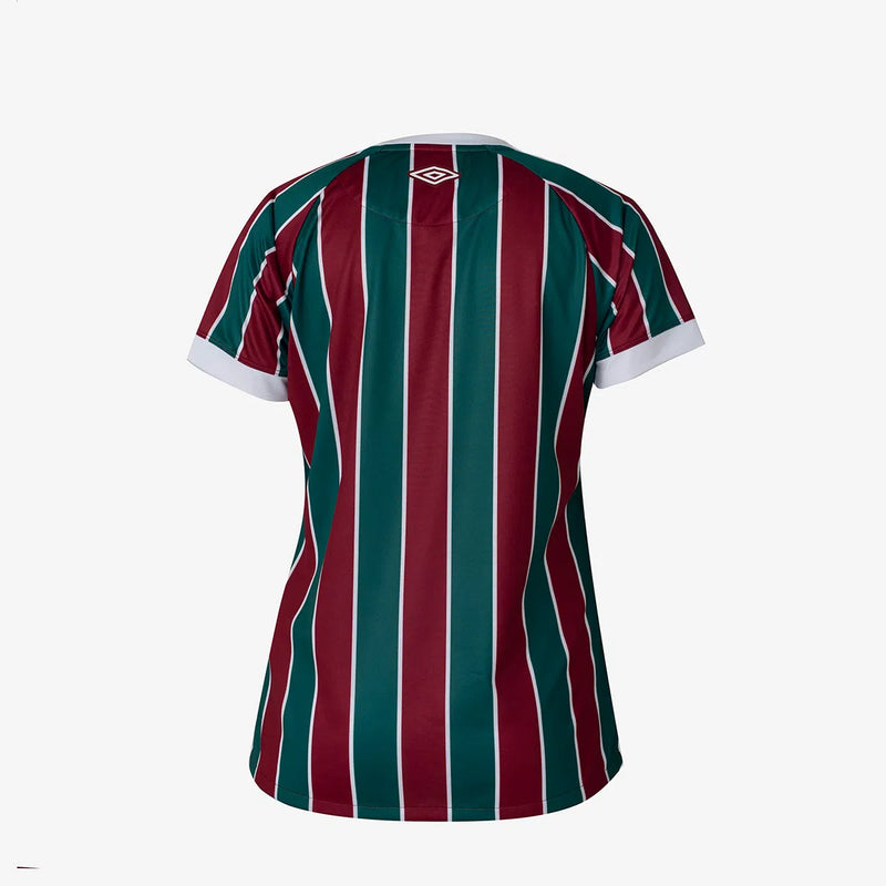 Camisa Feminina Fluminense ll 2023/24 Tricolor - Modelo Baby Look