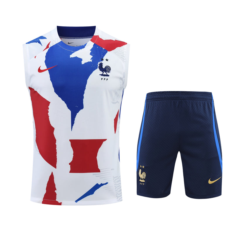 Conjunto Regata Seleção França Treino - Modelo Torcedor