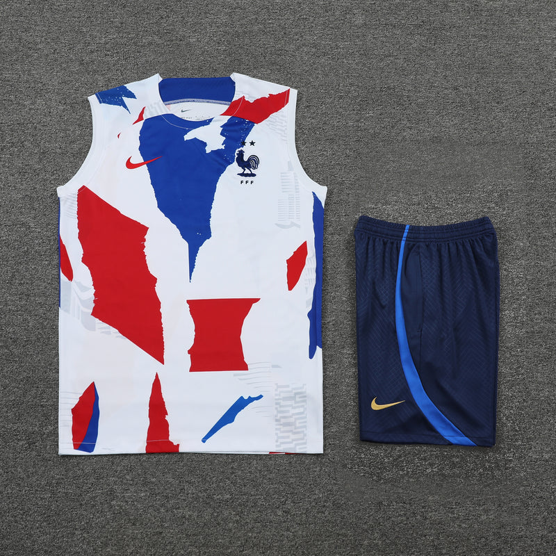 Conjunto Regata Seleção França Treino - Modelo Torcedor