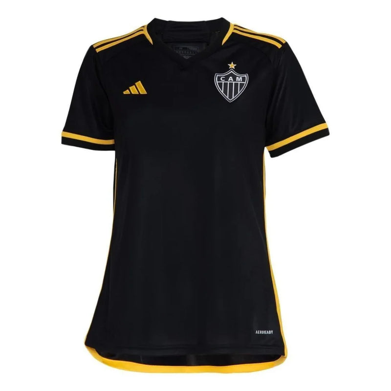 Camisa Feminina Atlético Mineiro lll 2023/24 Preta - Feminina Baby Look