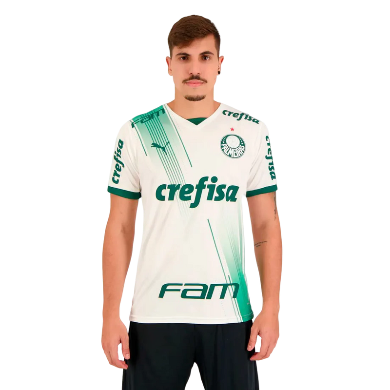 Camisa Palmeiras c/ Patrocínios ll 2023/24 Branca - Modelo Torcedor