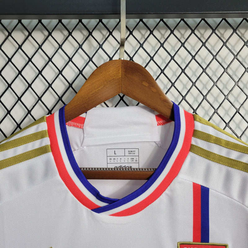 Camisa Lyon l 2023/24 Branca - Modelo Torcedor