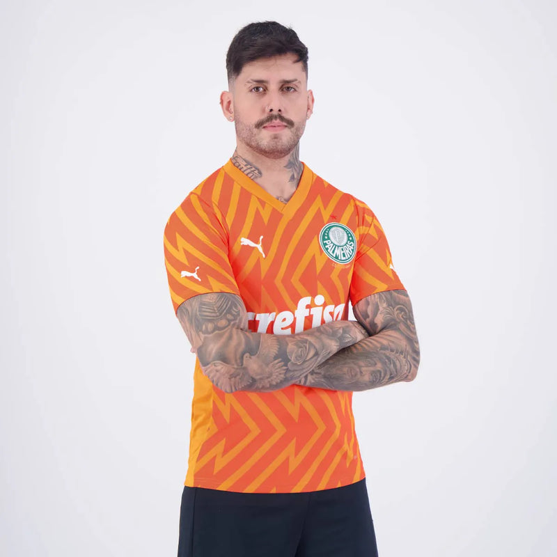 Camisa Palmeiras Goleiro lll 2024/25 Laranja - Modelo Torcedor