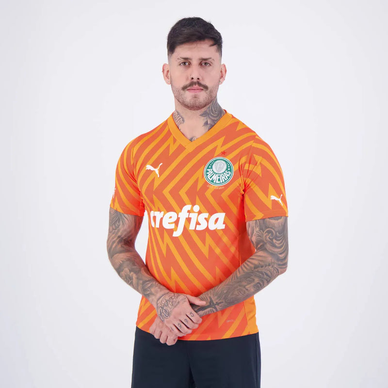 Camisa Palmeiras Goleiro lll 2024/25 Laranja - Modelo Torcedor