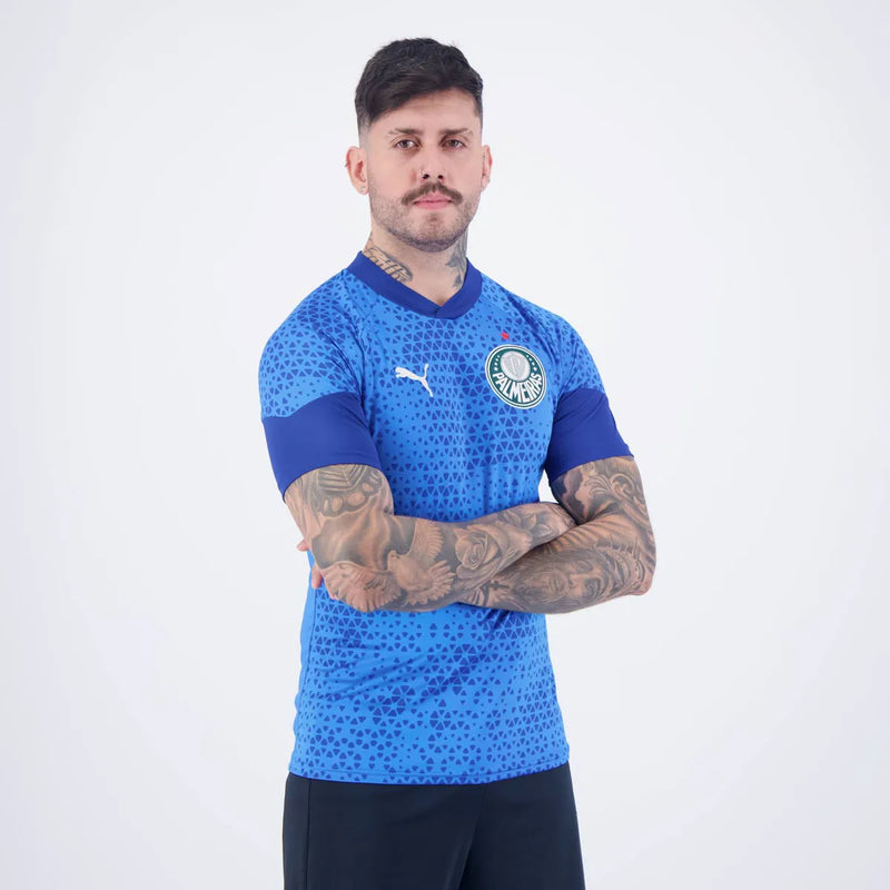 Camisa Palmeiras Treino 2024/25 Azul - Modelo Torcedor