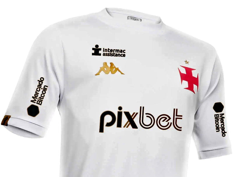 Camisa Vasco da Gama Goleiro c/ Patrocínios lll 2023/24 Branca - Modelo Torcedor