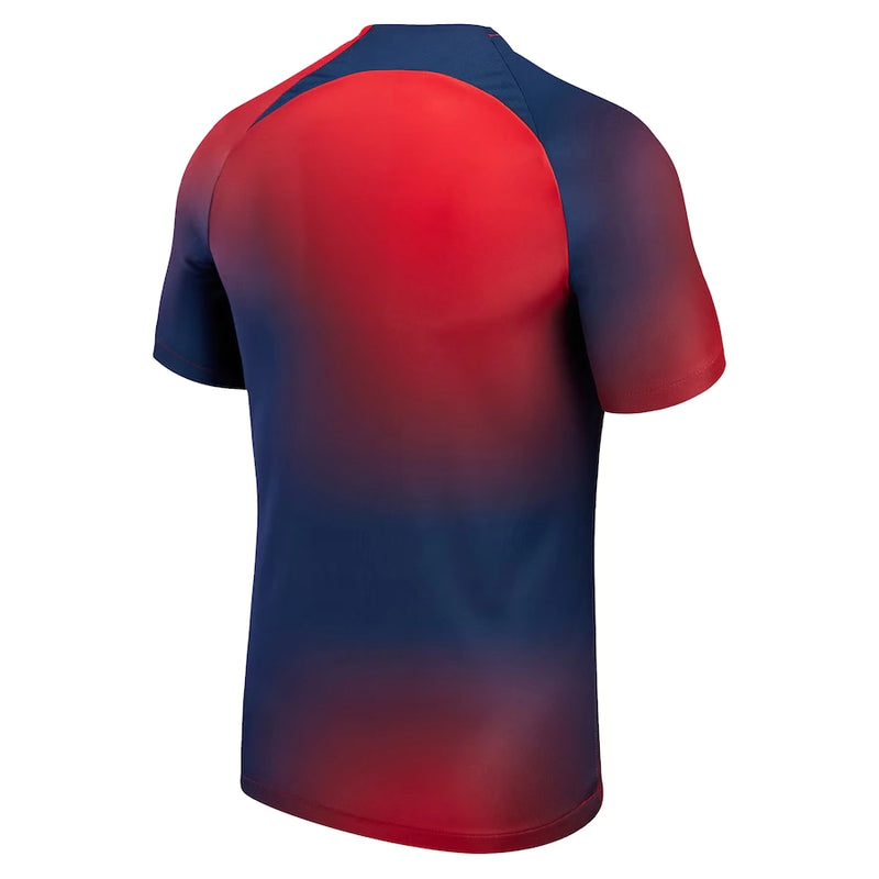 Camisa PSG Pré-Jogo 2023/24 Vermelha - Modelo Torcedor