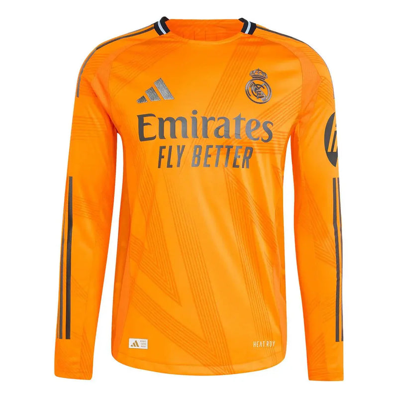 Camisa Manga Longa Real Madrid ll 2024/25 Laranja - Modelo Torcedor