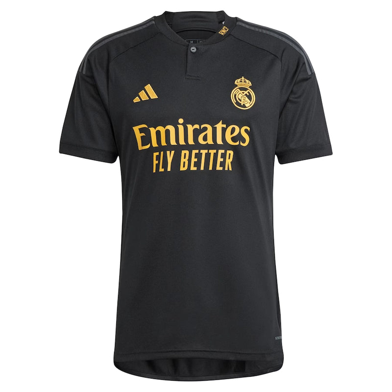 Camisa Real Madrid lll 2023/24 Preta - Modelo Torcedor