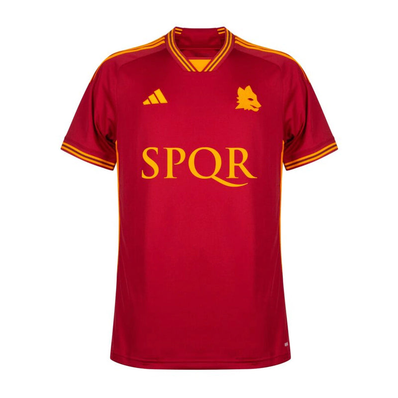 Camisa Roma l 2023/24 Vermelha - Modelo Torcedor