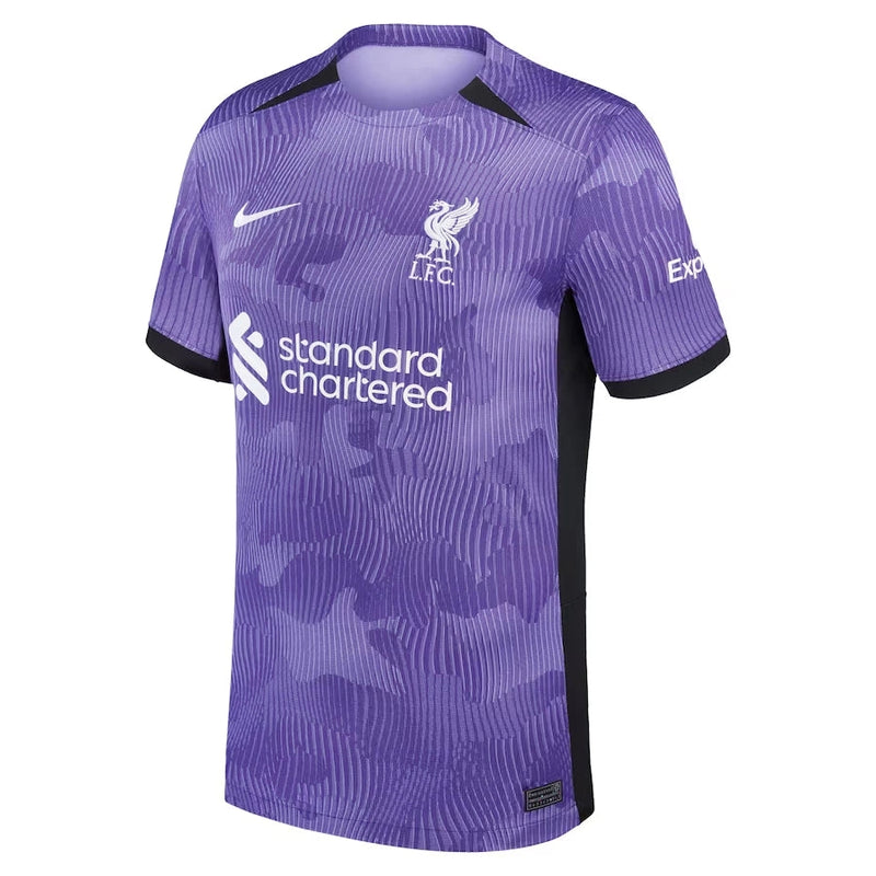 Camisa Liverpool lll 2023/24 Roxa - Modelo Torcedor