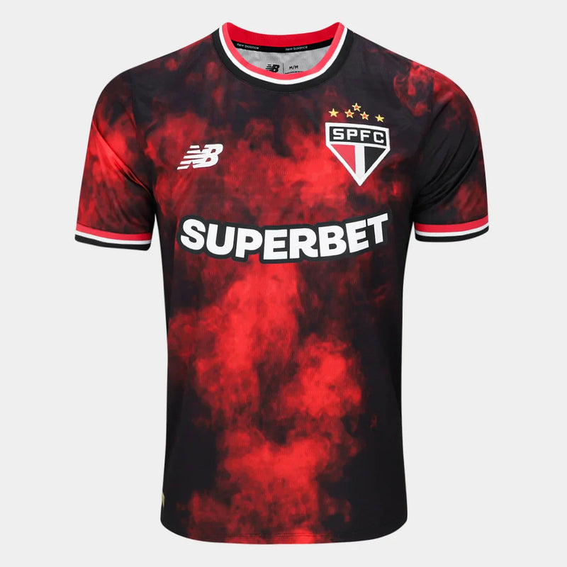 Camisa São Paulo lll 2024/25 Vermelha - Modelo Torcedor