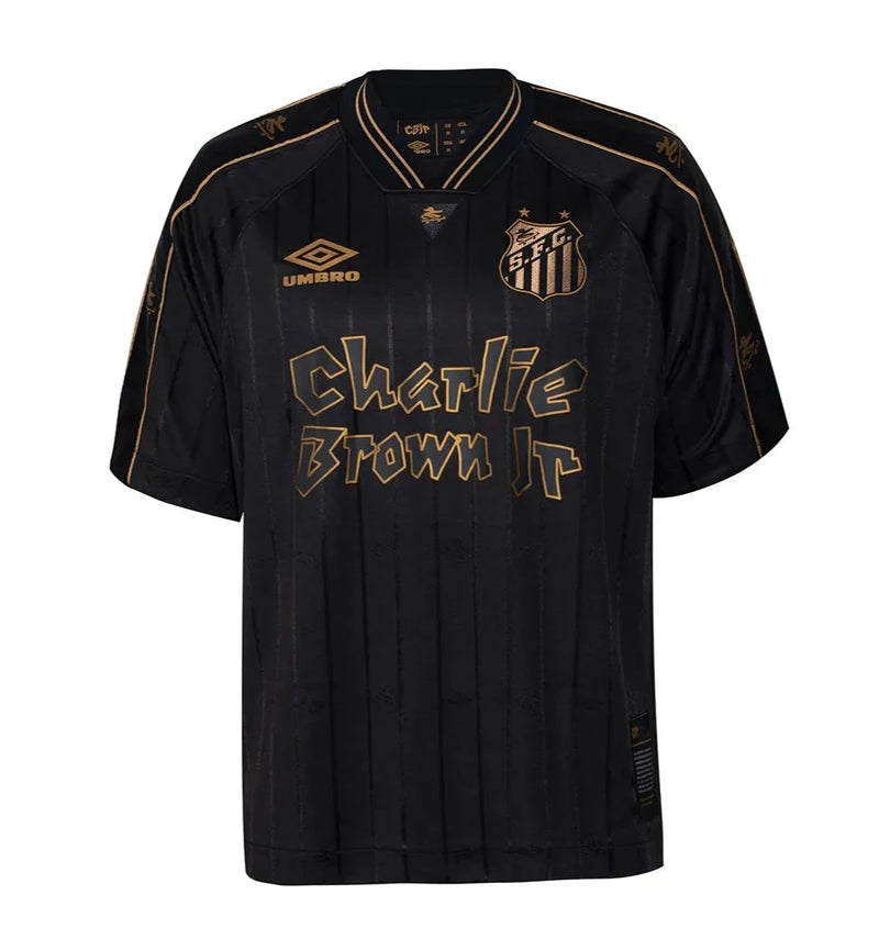 Camisa Santos x Charlie Brown Legacy 2024/25 Preta - Modelo Torcedor