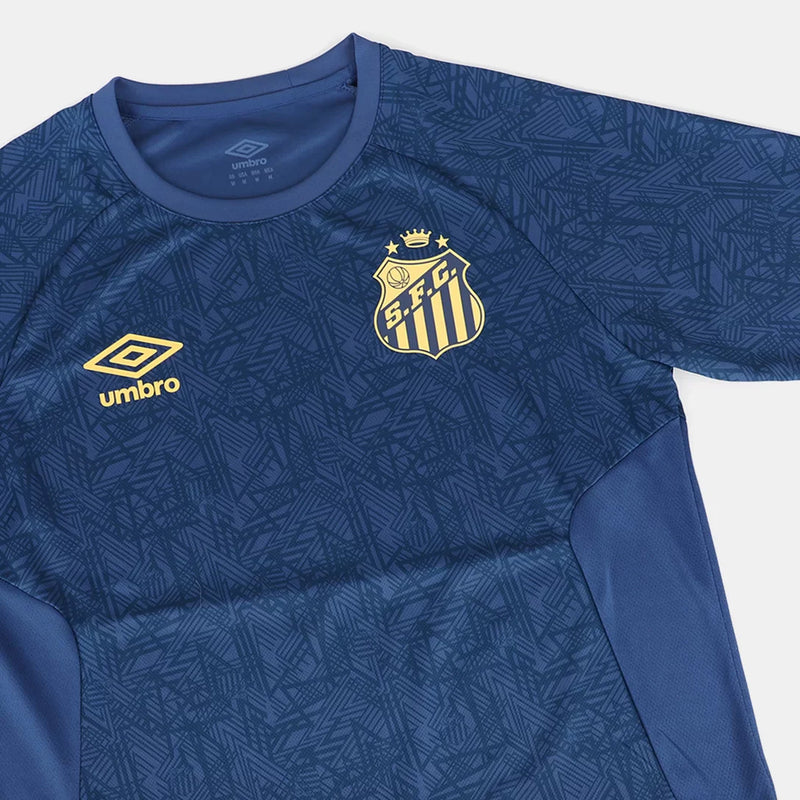 Camisa Santos Treino 2024/25 Azul - Modelo Torcedor